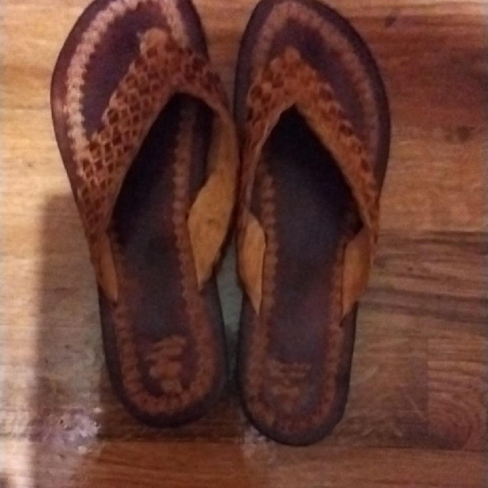 Elegant Brown Woven Sandals